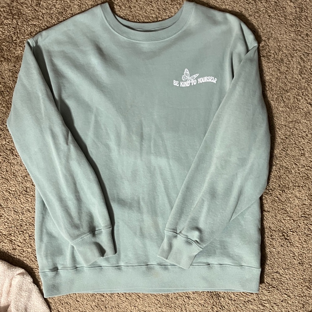 Hollister Men's Mint Crewneck Sweater